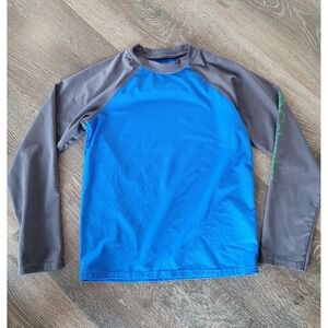 Columbia Sportswear‎ Kids XS Blue Long Sleeve Sun Protection Rash Guard Shirt #5